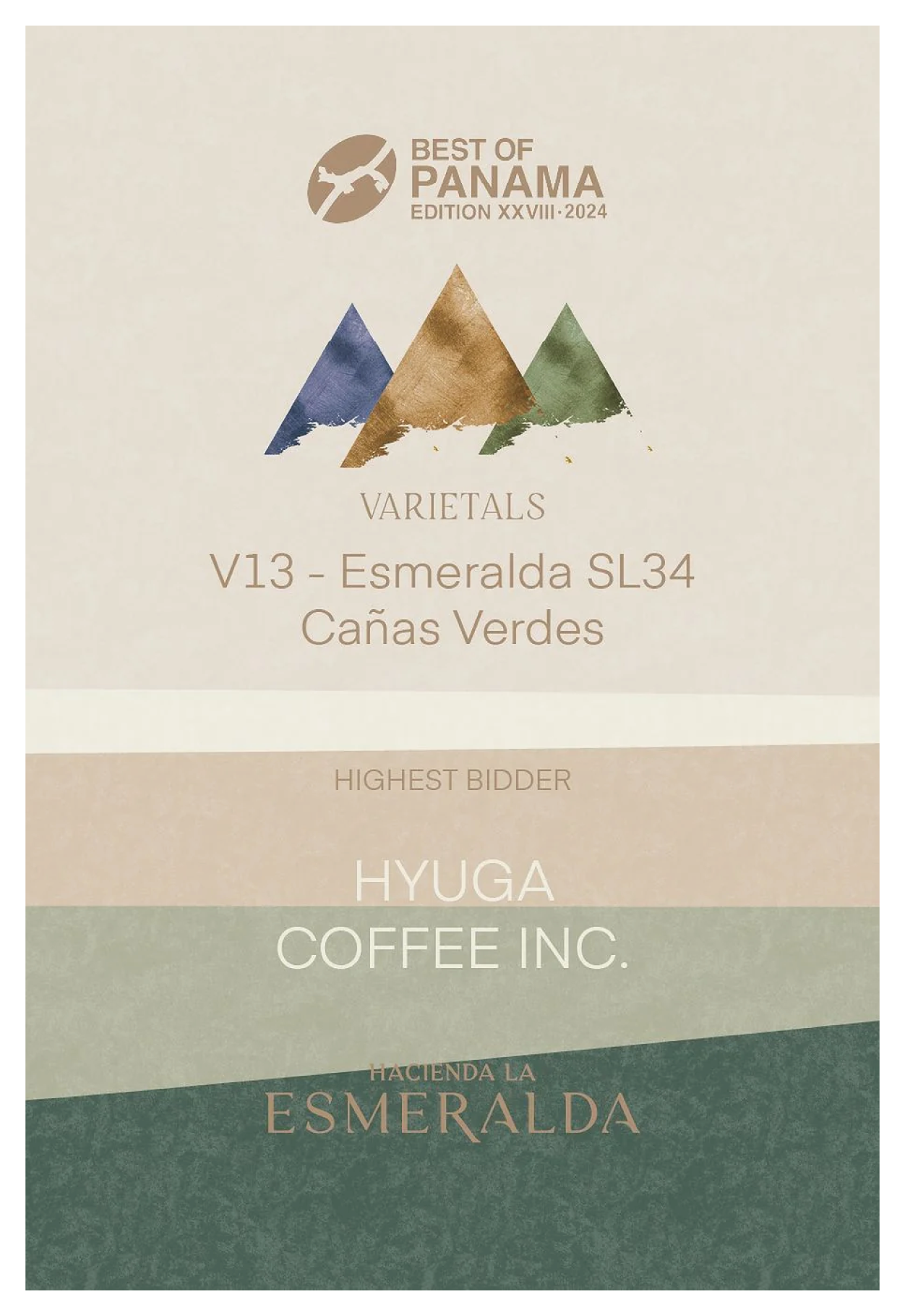 Best of Panama 2024 V-13 / ESMERALDA CAÑAS VERDES SL-34 NATURAL
