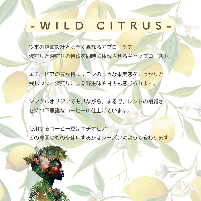 【GAP ROAST #1】WILD CITRUS -エチオピアの野生味溢れる柑橘感（150g）
