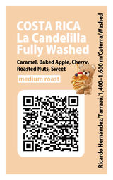 【中煎り】コスタリカ カンデリージャ ウォッシュド /  Costarica La Candelilla Fully Washed (100g)