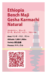 【浅煎り】エチオピア ベンチ・マジ ゲシャ・カルマチ ナチュラル / Ethiopia Bench Maji Gesha Karmachi Natural（100g）
